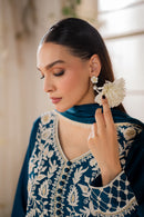 MIRANA-3PC LAWN EMBROIDERED SHIRT WITH BAMBER CHIFFON DUPATTA AND TROUSER-BIC-4728