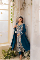 MIRANA-3PC LAWN EMBROIDERED SHIRT WITH BAMBER CHIFFON DUPATTA AND TROUSER-BIC-4728
