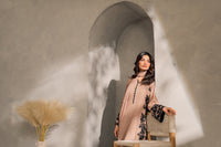 ASIM JOFA-3PC DHANAK EMBROIDERED SHIRT WITH TYE&DYED CHIFFON DUPATTA AND TROUSER-BIC-4287