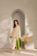 MIRANA-3PC DHANAK EMBROIDERED SHIRT WITH BAMBER CHIFFON DUPATTA AND TROUSER-BIC-4289