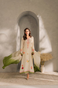 MIRANA-3PC DHANAK EMBROIDERED SHIRT WITH BAMBER CHIFFON DUPATTA AND TROUSER-BIC-4289