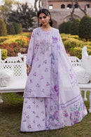 BATIK-3PC LAWN PRINTED EMB SHIRT WITH SILK PRINTED DUPATTA AND PRINTED TROUSER-BIC-019
