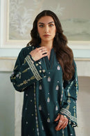 BATIK-3PC DHANAK EMBROIDERED SHIRT WITH DHANAK EMBROIDERED SHAWL & TROUSER-BIC-4178