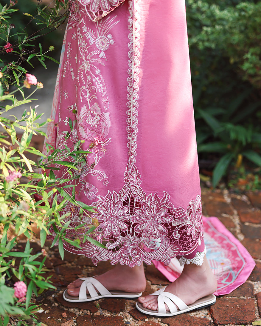 MUSHQ-3PC DHANAK EMBROIDERED SHIRT WITH WOOL PRINTED SHAWL AND TROUSER -BIC-5243