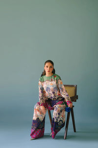 BRANDSINN-2PC SHAMOZE SILK PRINTED SHIRT & SHAMOZE SILK PRINTED TROUSER-BIC-2005