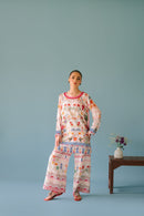 BRANDSINN-2PC SHAMOZE SILK PRINTED SHIRT & SHAMOZE SILK PRINTED TROUSER-BIC-2006
