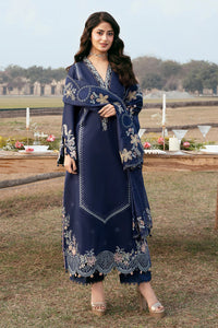 IZEL-3PC LAWN EMBROIDERED SHIRT WITH KHADDI NET EMBROIDERED DUPATTA AND TROUSER-BIC-4817