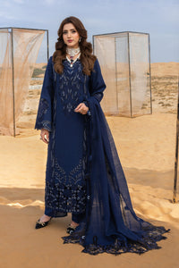 RANG RASIYA-3PC LAWN LASERCUTWORK EMBROIDERED SHIRT WITH KHAADI NET EMBROIDERED DUPATTA AND TROUSER -BIC-4773