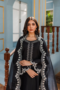 HANA - 3PC DHANAK EMBROIDERED WITH ORGANZA EMBROIDERED DUPPATTA - BIC-3306