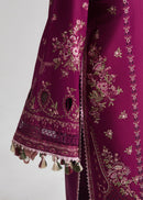 HUSSAIN REHAR-3PC DHANAK EMBROIDERED SHIRT WITH CHIFFON EMBROIDERED DUPATTA AND TROUSER-BIC-5179