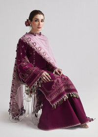 HUSSAIN REHAR-3PC DHANAK EMBROIDERED SHIRT WITH CHIFFON EMBROIDERED DUPATTA AND TROUSER-BIC-5179