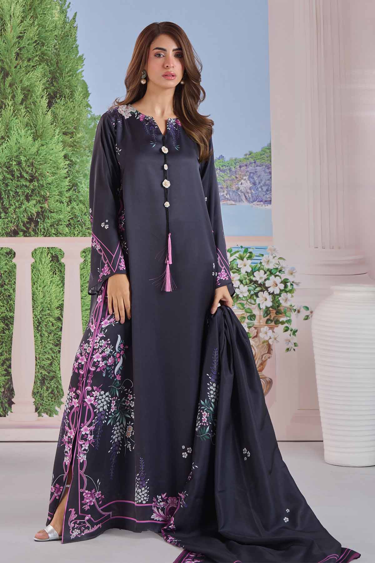 LULUSAR-3PC-SHAMOZE SILK PRINTED SHIRT SILK PRINTED DUPATTA AND SILK TROUSER-BIC-9011