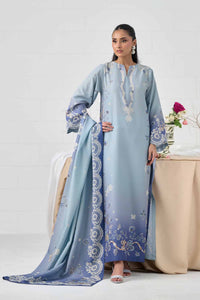 LULUSAR-3PC-SHAMOZE SILK PRINTED SHIRT SILK PRINTED DUPATTA AND SILK TROUSER-BIC-9009
