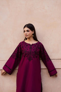 BATIK-2PIECE DHANAK EMBROIDERED SHIRT WITH DHANAK EMBROIDERED TROUSER-BIC-15089