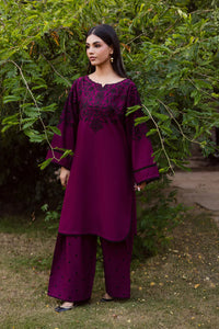 BATIK-2PIECE DHANAK EMBROIDERED SHIRT WITH DHANAK EMBROIDERED TROUSER-BIC-15089
