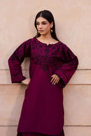 BATIK-2PIECE DHANAK EMBROIDERED SHIRT WITH DHANAK EMBROIDERED TROUSER-BIC-15089