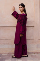 BATIK-2PIECE DHANAK EMBROIDERED SHIRT WITH DHANAK EMBROIDERED TROUSER-BIC-15089