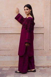 BATIK-2PIECE DHANAK EMBROIDERED SHIRT WITH DHANAK EMBROIDERED TROUSER-BIC-15089