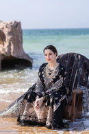 QALAMQAR-3PC LAWN EMBROIDERED SHIRT WITH CHIFFOON EMBROIDERED PRINT DUPATTA AND EMB TROUSER-BIC-4620