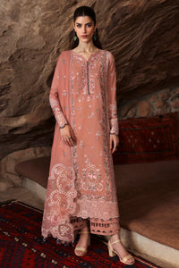 QALAMQAR-3PC LAWN EMBROIDERED SHIRT WITH KHAADI NET EMBROIDERED DUPATTA AND TROUSER-BIC-4754