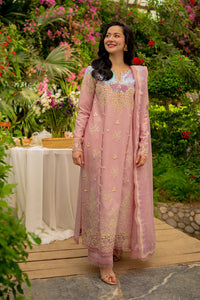 RANG RASIYA-3PC LAWN SEQUIN EMBROIDERED SHIRT WITH KHADDI NET EMB DUPATTA AND EMB TROUSER-BIC-4891