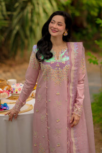 RANG RASIYA-3PC LAWN SEQUIN EMBROIDERED SHIRT WITH KHADDI NET EMB DUPATTA AND EMB TROUSER-BIC-4891