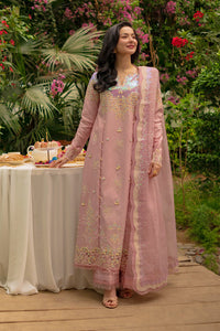 RANG RASIYA-3PC LAWN SEQUIN EMBROIDERED SHIRT WITH KHADDI NET EMB DUPATTA AND EMB TROUSER-BIC-4891