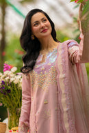 RANG RASIYA-3PC LAWN SEQUIN EMBROIDERED SHIRT WITH KHADDI NET EMB DUPATTA AND EMB TROUSER-BIC-4891