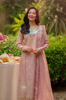 RANG RASIYA-3PC LAWN SEQUIN EMBROIDERED SHIRT WITH KHADDI NET EMB DUPATTA AND EMB TROUSER-BIC-4891