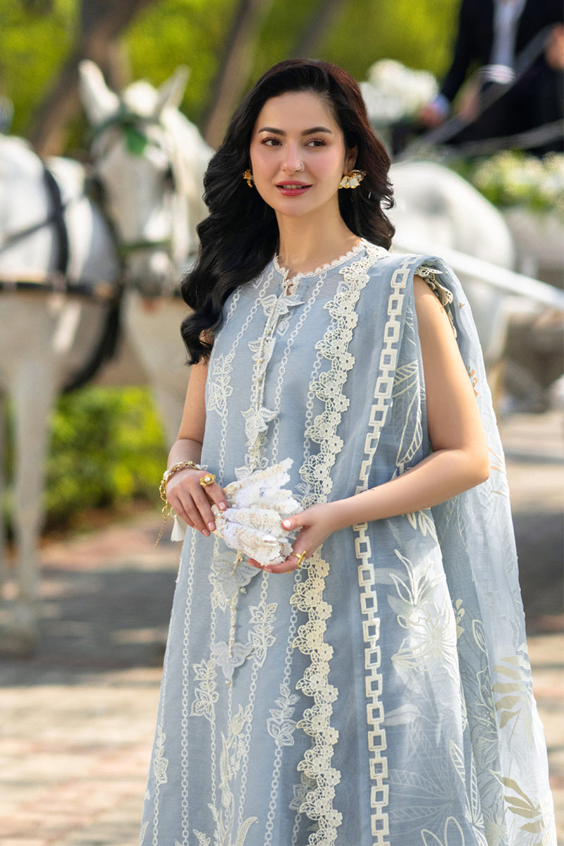RANG RASIYA-3PC LAWN EMBROIDERED SHIRT WITH SELF JACQUARD EMBROIDERED DUPATTA AND TROUSER-BIC-4882