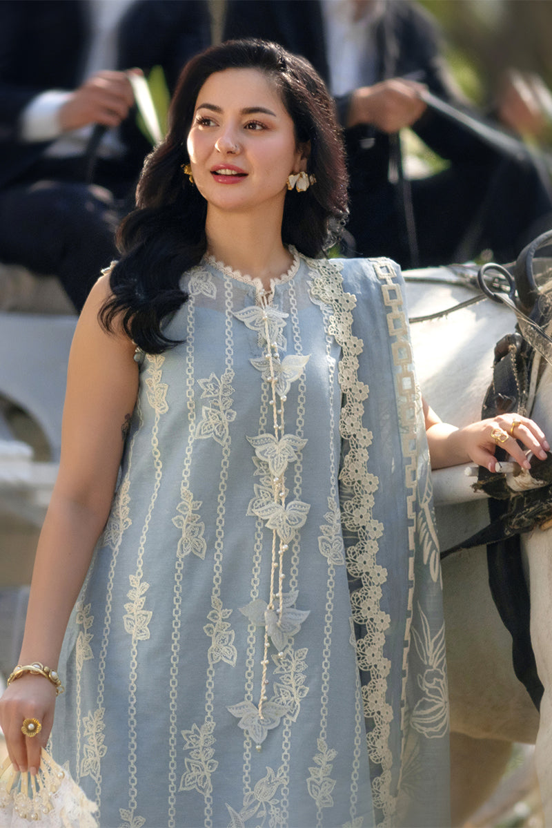 RANG RASIYA-3PC LAWN EMBROIDERED SHIRT WITH SELF JACQUARD EMBROIDERED DUPATTA AND TROUSER-BIC-4882