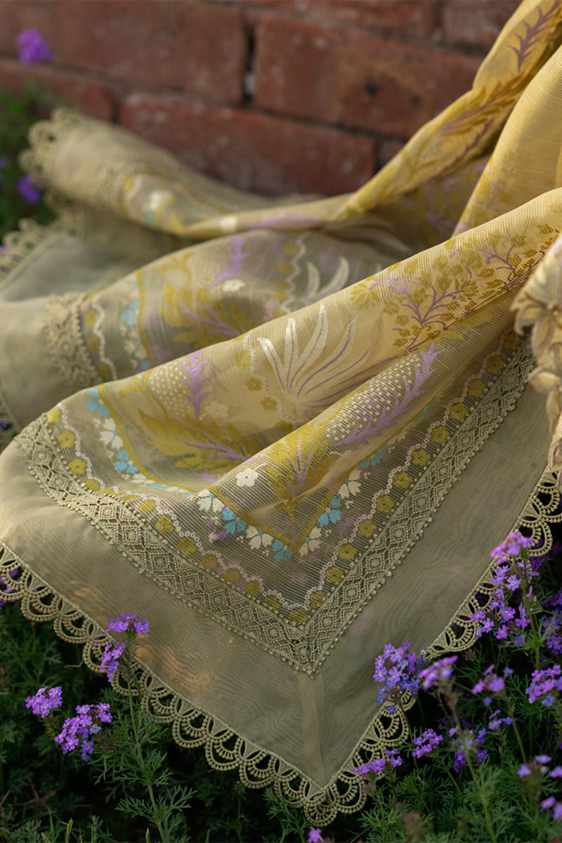 RANG RASIYA-3PC LAWN  EMBROIDERED SHIRT WITH MONARK PRINTED EMB DUPATTA AND TROUSER-BIC-4899