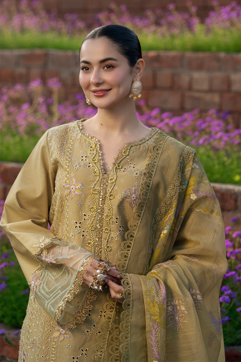RANG RASIYA-3PC LAWN  EMBROIDERED SHIRT WITH MONARK PRINTED EMB DUPATTA AND TROUSER-BIC-4899