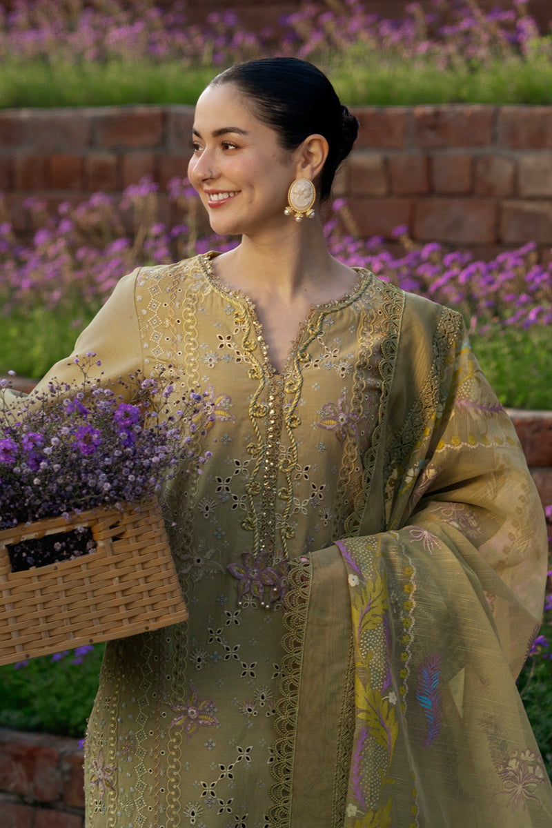 RANG RASIYA-3PC LAWN  EMBROIDERED SHIRT WITH MONARK PRINTED EMB DUPATTA AND TROUSER-BIC-4899