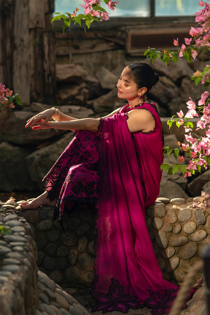 RANG RASIYA-3PC LAWN SEQUIN EMBROIDERED SHIRT WITH KHADDI NET EMB DUPATTA AND EMB TROUSER-BIC-4888
