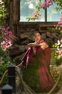 RANG RASIYA-3PC LAWN SEQUIN EMBROIDERED SHIRT WITH KHADDI NET EMB DUPATTA AND EMB TROUSER-BIC-4888