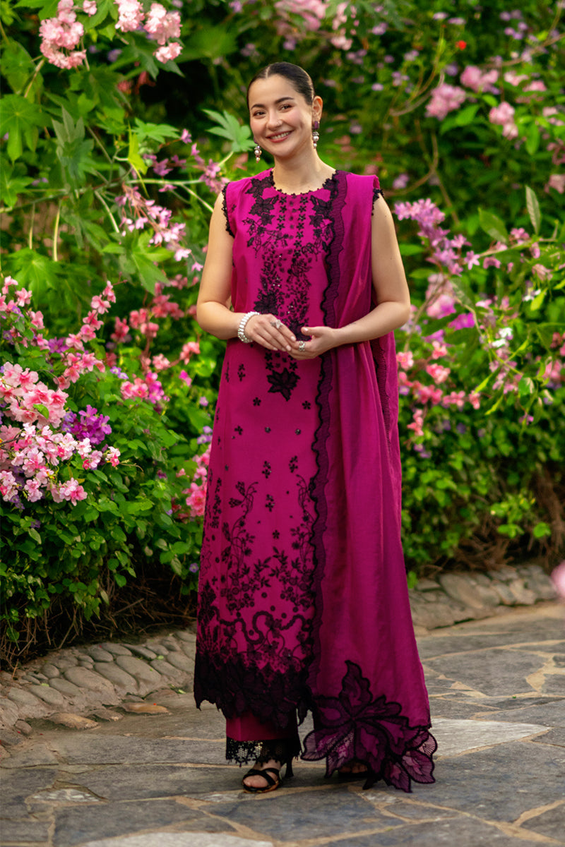 RANG RASIYA-3PC LAWN SEQUIN EMBROIDERED SHIRT WITH KHADDI NET EMB DUPATTA AND EMB TROUSER-BIC-4888
