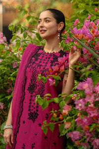 RANG RASIYA-3PC LAWN SEQUIN EMBROIDERED SHIRT WITH KHADDI NET EMB DUPATTA AND EMB TROUSER-BIC-4888