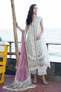 MUSHQ-3PC LAWN HEAVY EMBROIDERED SHIRT WITH CHIFFON PRINTED DUPATTA AND TROUSER-BIC-4862