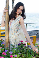 MUSHQ-3PC LAWN HEAVY EMBROIDERED SHIRT WITH CHIFFON PRINTED DUPATTA AND TROUSER-BIC-4862