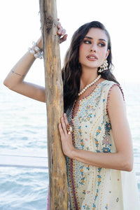 MUSHQ-3PC LAWN HEAVY EMBROIDERED SHIRT WITH CHIFFON PRINTED DUPATTA AND TROUSER-BIC-4862