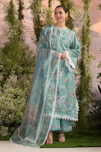 SOBIA NAZIR-3PC LAWN CHIKAN EMBROIDERED SHIRT WITH CHIFFON EMBROIDERED PRINTED DUPATTA AND EMB TROUSER -BIC-4708