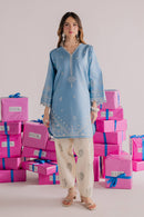 BATIK-2PIECE DHANAK EMBROIDERED SHIRT WITH DHANAK EMB TROUSER-BIC-15005