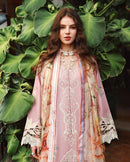 MUSHQ-3PC LAWN EMBROIDERED SHIRT WITH SILK PRINTED DUPATTA AND TROUSER-BIC-4901