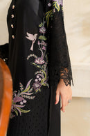 VINTAGE-3PC DHANAK EMBROIDERED SHIRT WITH COUTRAI PRINTED SHAWL TYE&DYE DUPATTA SHAWL AND TROUSER-BIC-5223