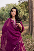 BATIK-3PIECE LAWN SEQUIN EMBROIDERED SHIRT WITH CHIFFON EMBROIDERED DUPATTA AND TROUSER-BIC-4857