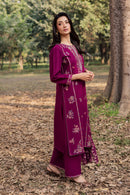 BATIK-3PIECE LAWN SEQUIN EMBROIDERED SHIRT WITH CHIFFON EMBROIDERED DUPATTA AND TROUSER-BIC-4857