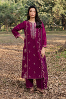 BATIK-3PIECE LAWN SEQUIN EMBROIDERED SHIRT WITH CHIFFON EMBROIDERED DUPATTA AND TROUSER-BIC-4857
