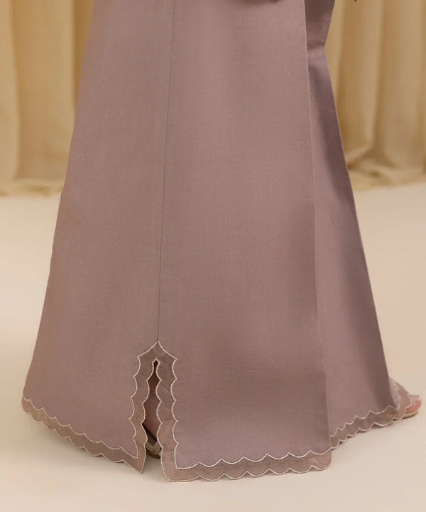 SAPPHIRE-3PC DHANAK EMBROIDERED SHIRT WITH COURTRAI WOOL PRINTED SHAWL AND EMB TROUSER-BIC-4100