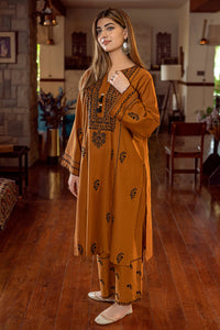 URGE-2PC DHANAK EMBROIDERED SHIRT AND EMBROIDRED TROUSER-BIC-135